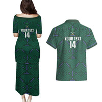 Custom Saudi Arabia Football Couples Matching Puletasi and Hawaiian Shirt 2026 Arabian Falcons Sporty Version - Wonder Print Shop