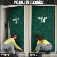 Custom Saudi Arabia Football Door Cover 2026 Arabian Falcons Sporty Version - Wonder Print Shop