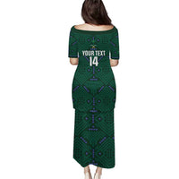Custom Saudi Arabia Football Family Matching Puletasi and Hawaiian Shirt 2026 Arabian Falcons Sporty Version - Wonder Print Shop