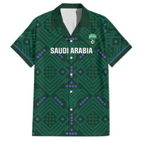 Custom Saudi Arabia Football Family Matching Summer Maxi Dress and Hawaiian Shirt 2026 Arabian Falcons Sporty Version - Wonder Print Shop