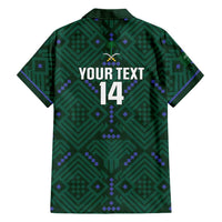 Custom Saudi Arabia Football Family Matching Tank Maxi Dress and Hawaiian Shirt 2026 Arabian Falcons Sporty Version - Wonder Print Shop