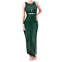 Custom Saudi Arabia Football Family Matching Tank Maxi Dress and Hawaiian Shirt 2026 Arabian Falcons Sporty Version - Wonder Print Shop