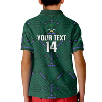 Custom Saudi Arabia Football Kid Polo Shirt 2026 Arabian Falcons Sporty Version - Wonder Print Shop