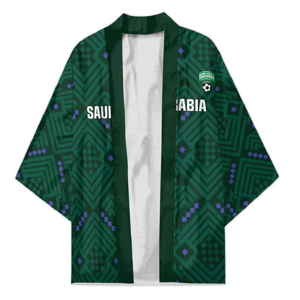 Custom Saudi Arabia Football Kimono 2026 Arabian Falcons Sporty Version - Wonder Print Shop