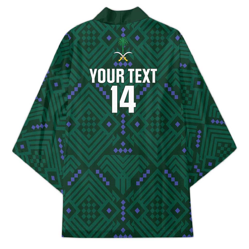 Custom Saudi Arabia Football Kimono 2026 Arabian Falcons Sporty Version - Wonder Print Shop