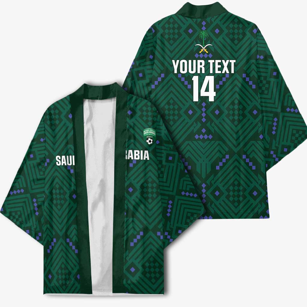 Custom Saudi Arabia Football Kimono 2026 Arabian Falcons Sporty Version - Wonder Print Shop