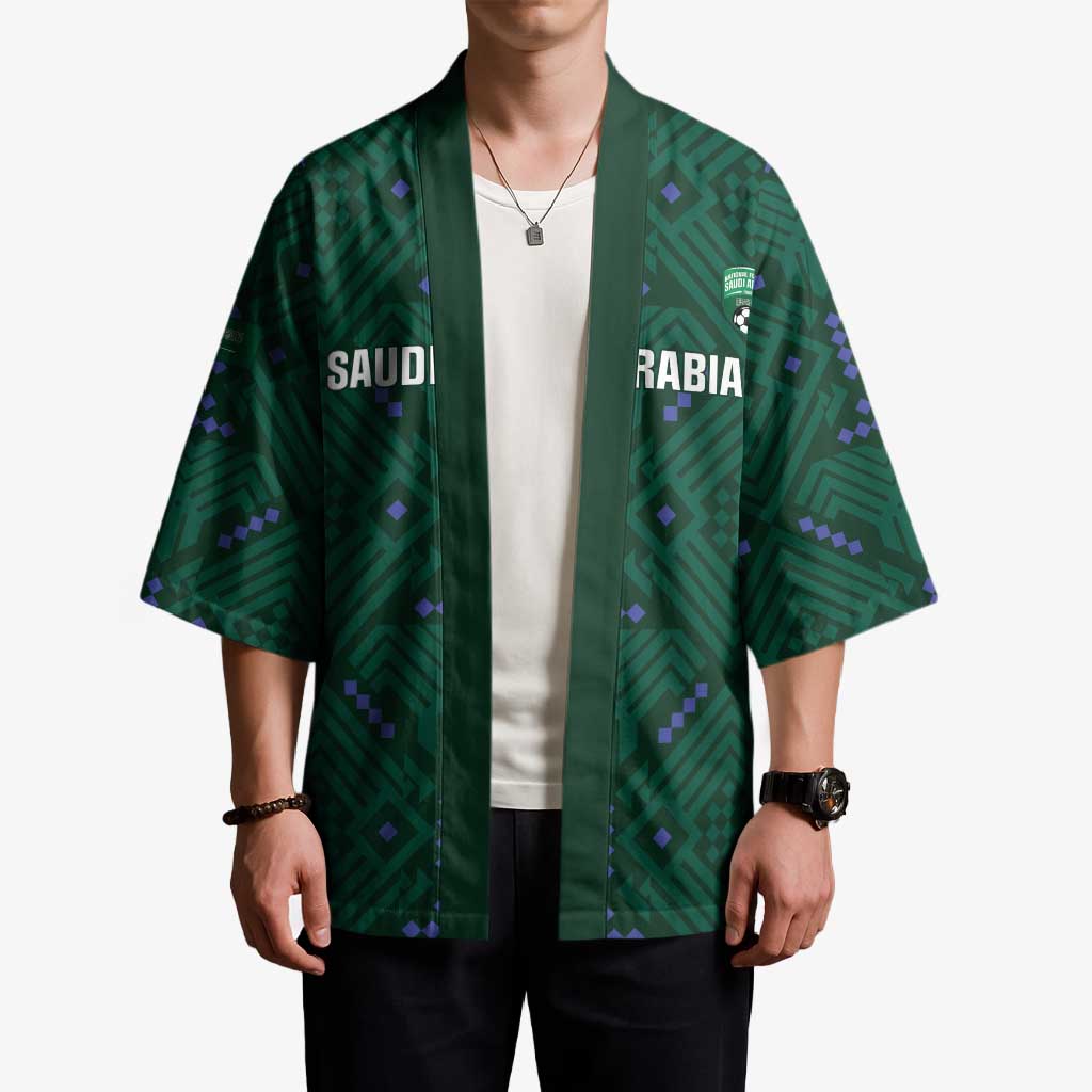 Custom Saudi Arabia Football Kimono 2026 Arabian Falcons Sporty Version - Wonder Print Shop