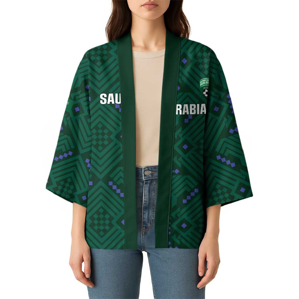 Custom Saudi Arabia Football Kimono 2026 Arabian Falcons Sporty Version - Wonder Print Shop