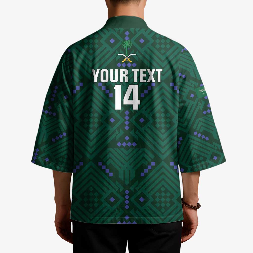 Custom Saudi Arabia Football Kimono 2026 Arabian Falcons Sporty Version - Wonder Print Shop