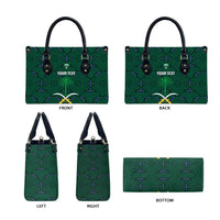 Custom Saudi Arabia Football Leather Bag 2026 Arabian Falcons Sporty Version - Wonder Print Shop