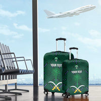Custom Saudi Arabia Football Luggage Cover 2026 Arabian Falcons Sporty Version - Wonder Print Shop