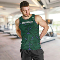 Custom Saudi Arabia Football Men Tank Top 2026 Arabian Falcons Sporty Version - Wonder Print Shop