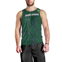 Custom Saudi Arabia Football Men Tank Top 2026 Arabian Falcons Sporty Version - Wonder Print Shop