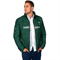 Custom Saudi Arabia Football Padded Jacket 2026 Arabian Falcons Sporty Version - Wonder Print Shop