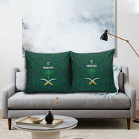 Custom Saudi Arabia Football Pillow Cover 2026 Arabian Falcons Sporty Version - Wonder Print Shop