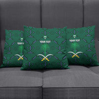 Custom Saudi Arabia Football Pillow Cover 2026 Arabian Falcons Sporty Version - Wonder Print Shop