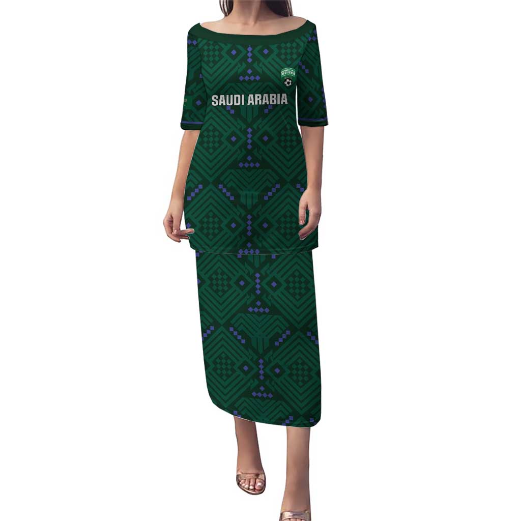 Custom Saudi Arabia Football Puletasi 2026 Arabian Falcons Sporty Version - Wonder Print Shop