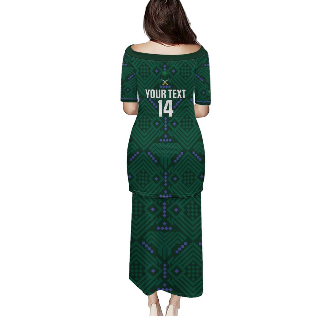 Custom Saudi Arabia Football Puletasi 2026 Arabian Falcons Sporty Version - Wonder Print Shop