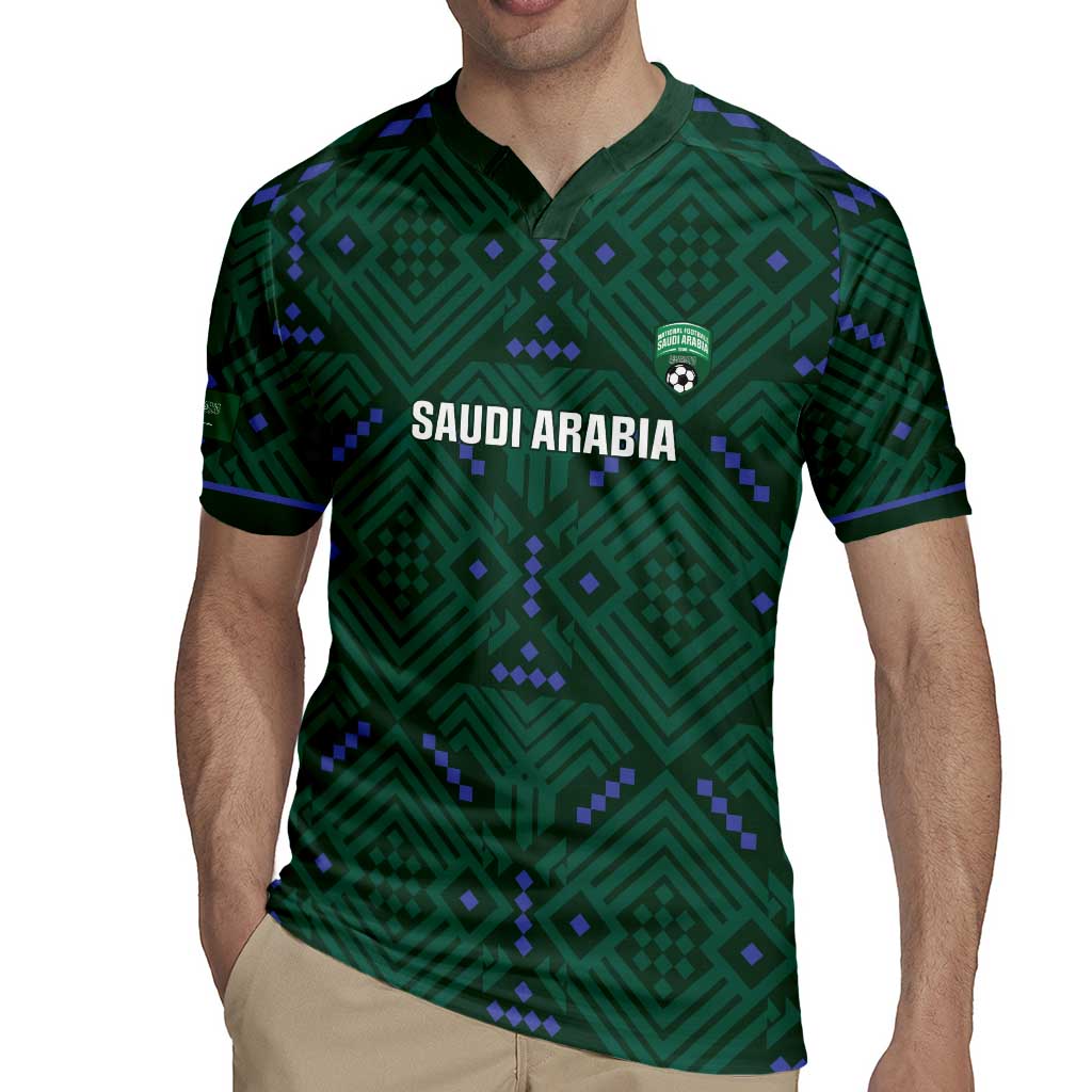 Custom Saudi Arabia Football Rugby Jersey 2026 Arabian Falcons Sporty Version - Wonder Print Shop