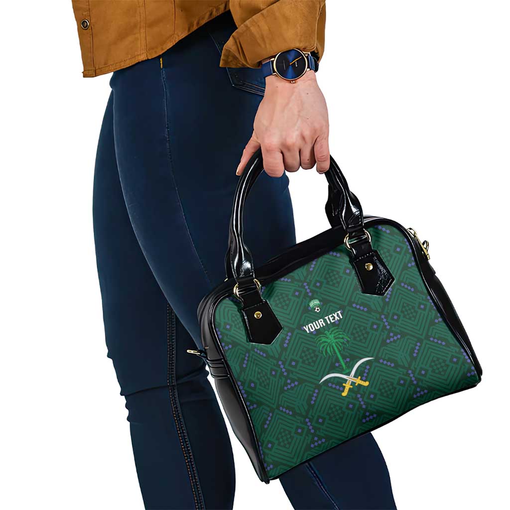 Custom Saudi Arabia Football Shoulder Handbag 2026 Arabian Falcons Sporty Version - Wonder Print Shop