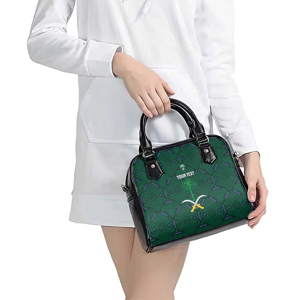Custom Saudi Arabia Football Shoulder Handbag 2026 Arabian Falcons Sporty Version - Wonder Print Shop