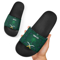 Custom Saudi Arabia Football Slide Sandals 2026 Arabian Falcons Sporty Version - Wonder Print Shop