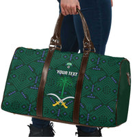 Custom Saudi Arabia Football Travel Bag 2026 Arabian Falcons Sporty Version - Wonder Print Shop