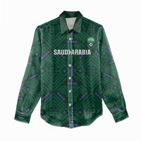 Custom Saudi Arabia Football Women Casual Shirt 2026 Arabian Falcons Sporty Version - Wonder Print Shop