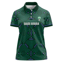 Custom Saudi Arabia Football Women Polo Shirt 2026 Arabian Falcons Sporty Version - Wonder Print Shop