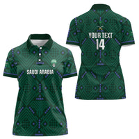 Custom Saudi Arabia Football Women Polo Shirt 2026 Arabian Falcons Sporty Version - Wonder Print Shop