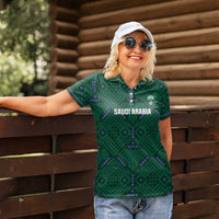 Custom Saudi Arabia Football Women Polo Shirt 2026 Arabian Falcons Sporty Version - Wonder Print Shop
