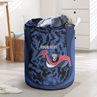 Custom France Football Laundry Basket 2026 Allez Les Bleus Rooster Grunge - Wonder Print Shop