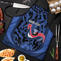 Custom France Football Apron 2026 Allez Les Bleus Rooster Grunge - Wonder Print Shop