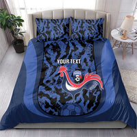 Custom France Football Bedding Set 2026 Allez Les Bleus Rooster Grunge - Wonder Print Shop