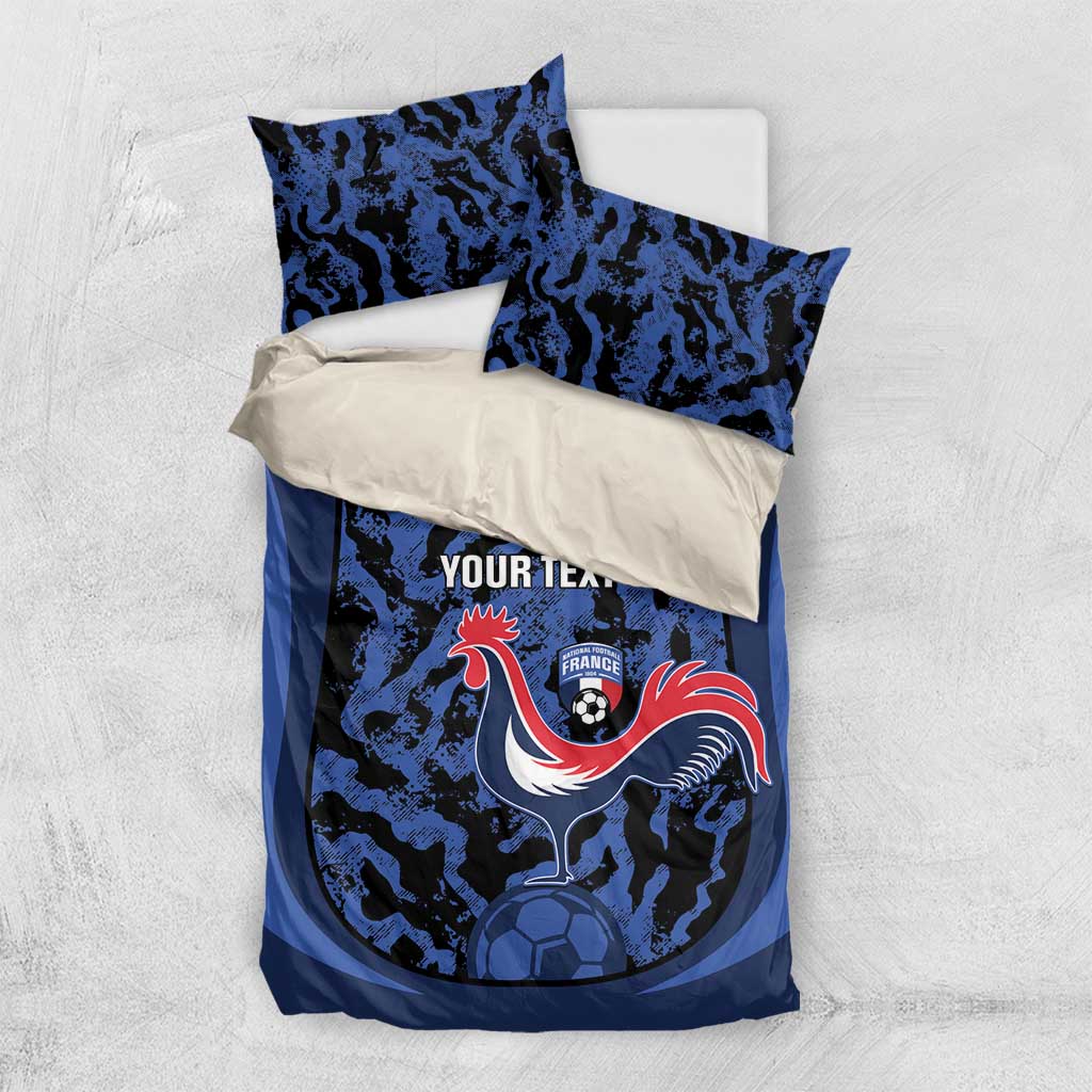 Custom France Football Bedding Set 2026 Allez Les Bleus Rooster Grunge - Wonder Print Shop