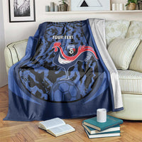 Custom France Football Blanket 2026 Allez Les Bleus Rooster Grunge - Wonder Print Shop