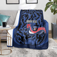 Custom France Football Blanket 2026 Allez Les Bleus Rooster Grunge - Wonder Print Shop