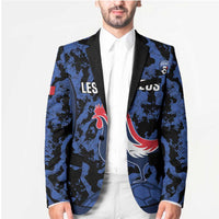 Custom France Football Blazer 2026 Allez Les Bleus Rooster Grunge - Wonder Print Shop