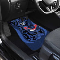 Custom France Football Car Mats 2026 Allez Les Bleus Rooster Grunge - Wonder Print Shop