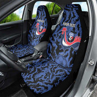 Custom France Football Car Seat Cover 2026 Allez Les Bleus Rooster Grunge - Wonder Print Shop