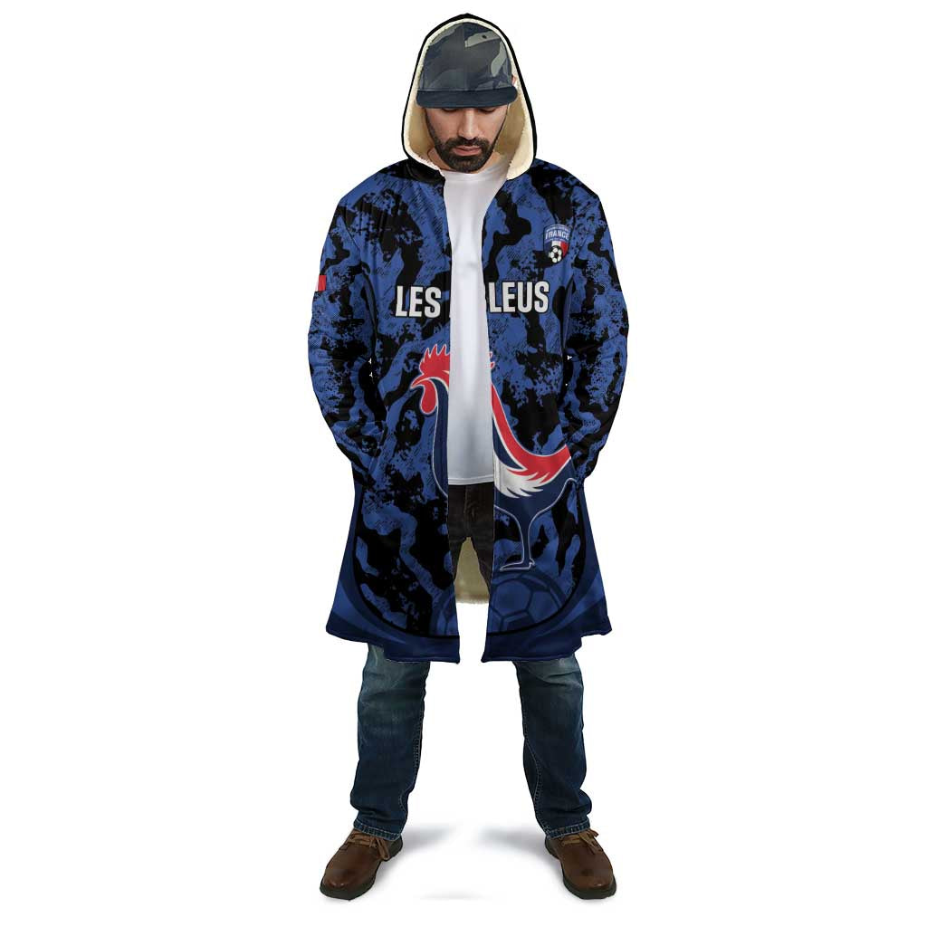 Custom France Football Cloak 2026 Allez Les Bleus Rooster Grunge - Wonder Print Shop