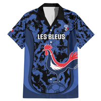 Custom France Football Family Matching Mermaid Dress and Hawaiian Shirt 2026 Allez Les Bleus Rooster Grunge - Wonder Print Shop