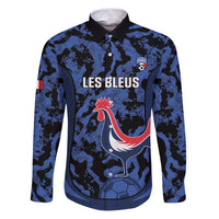 Custom France Football Family Matching Puletasi and Hawaiian Shirt 2026 Allez Les Bleus Rooster Grunge - Wonder Print Shop