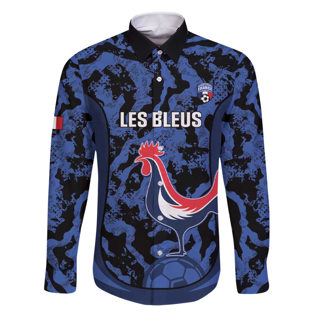 Custom France Football Family Matching Short Sleeve Bodycon Dress and Hawaiian Shirt 2026 Allez Les Bleus Rooster Grunge - Wonder Print Shop