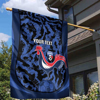 Custom France Football Garden Flag 2026 Allez Les Bleus Rooster Grunge - Wonder Print Shop