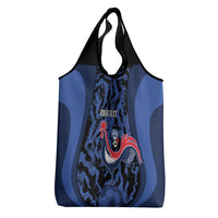 Custom France Football Grocery Bag 2026 Allez Les Bleus Rooster Grunge - Wonder Print Shop