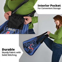 Custom France Football Grocery Bag 2026 Allez Les Bleus Rooster Grunge - Wonder Print Shop