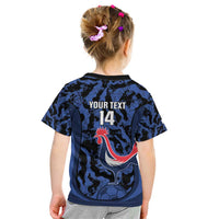 Custom France Football Kid T Shirt 2026 Allez Les Bleus Rooster Grunge - Wonder Print Shop