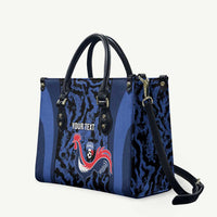 Custom France Football Leather Bag 2026 Allez Les Bleus Rooster Grunge - Wonder Print Shop