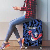 Custom France Football Luggage Cover 2026 Allez Les Bleus Rooster Grunge - Wonder Print Shop